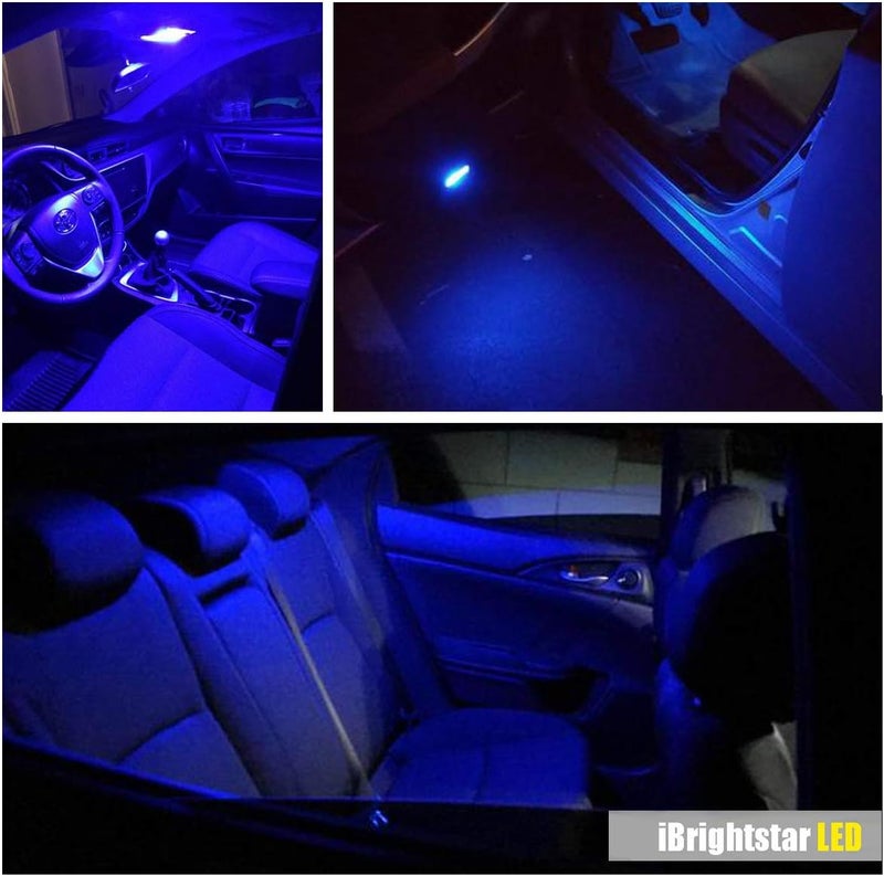 iBrightstar Extremely Bright Wedge T10 168 194 LED Bulbs for Car Interior Dome Map Door Courtesy License Plate Lights, Blue - Image 5